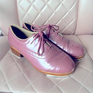 Ladies Jason Samuel Smith Bloch tap shoes pink patent leather size 7.5